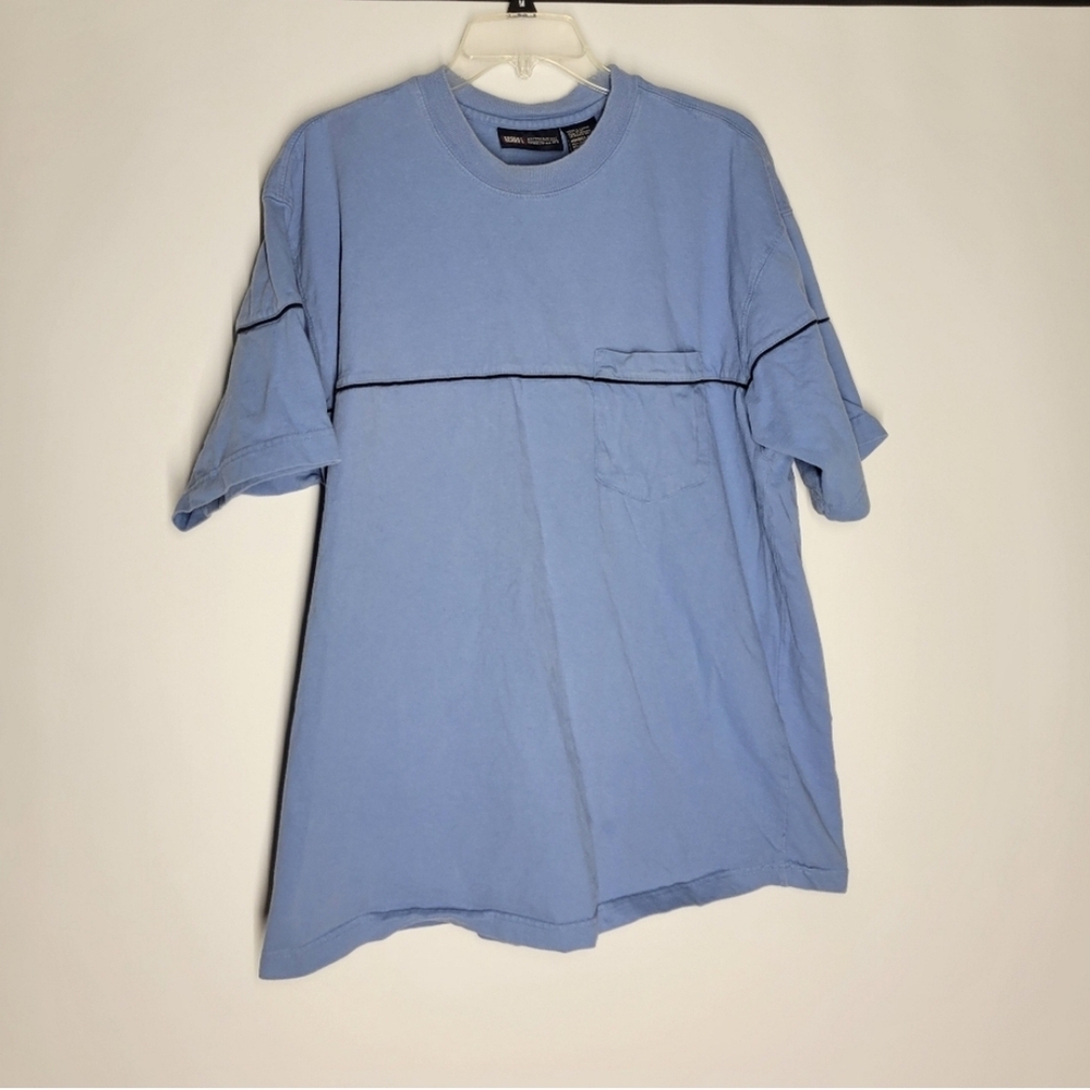 Bundle of Faded Glory Blue and Grey Short Sleeve Tees with Crew Neck